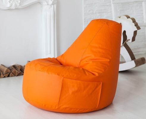 Кресло мешок Comfort Orange (экокожа)-1