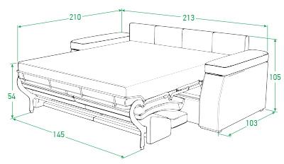 Диван Synergy Ergo (Forest 560 Морская волна)-1