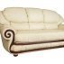 Кожаный диван Swirl трехместный-2