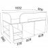 Кровать-чердак Астра 9/6 венге-1