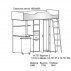 Кровать-чердак Карлсон 3+Стол поворотный 14.727-1