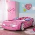Кровать-машина BiTurbo розовая Carbed 1337-1