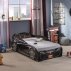 Кровать-машина Spyder черная Carbed 1306-2