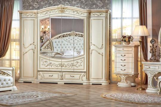 Спальня Латифа (крем) с 6-ти дверным шкафом-2