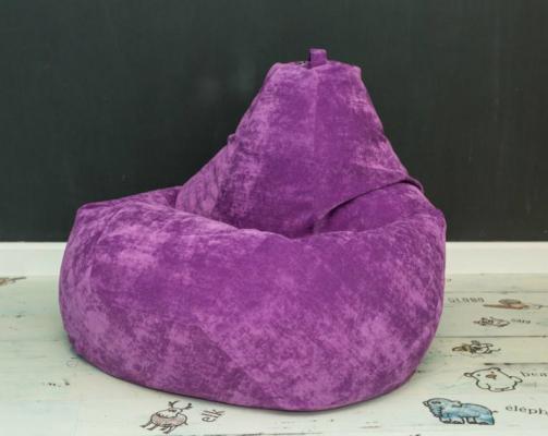 Кресло Мешок Фиолетовый Микровельвет-1
