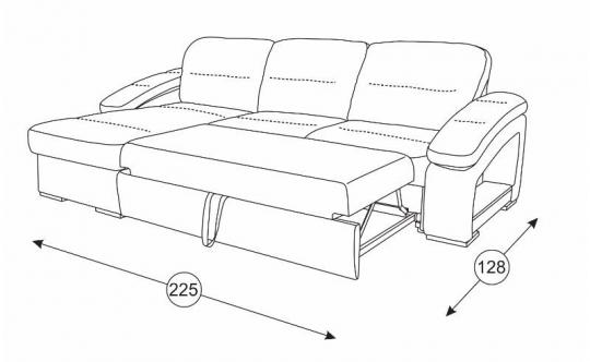 Рокси 1 диван кровать угловой 40430-1