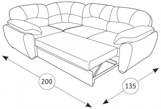 Фламенко 2 диван угловой 40502/1-2