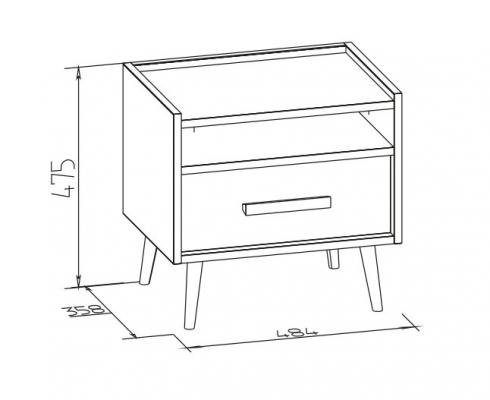 NATURE 41 Тумба прикроватная-1
