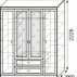 Шкаф для одежды 4-дв. с ящиком 2 Милан-1