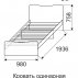 Кровать на 900 (комплектация 2) Принцесса 05-2