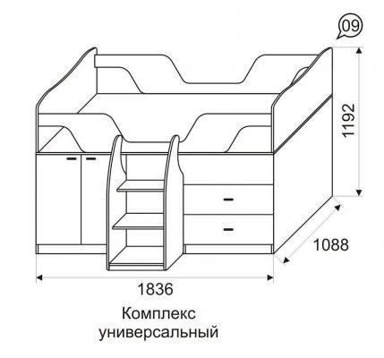 Комплекс универсальный Принцесса 09-2