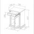 Тумба Б5.4-3 Благо (орех)-1