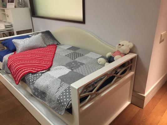 Саманта СМ3а Кровать-диван 900 (Дуб Седан), б/матраса-1