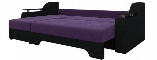 Угловой диван Сенатор (Фиолетовый+Черный)-3