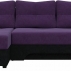 Угловой диван Сенатор (Фиолетовый+Черный)-2