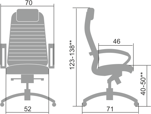 Кресло Samurai K-1.03 черный-4
