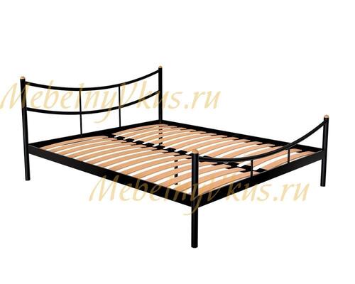 Двуспальная металлическая (без ортопедического основания) кровать BRIO (БРИО)-1