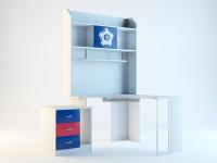 Угловой компьютерный стол Ливио