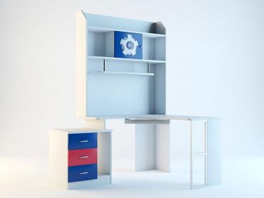 Угловой компьютерный стол Ливио