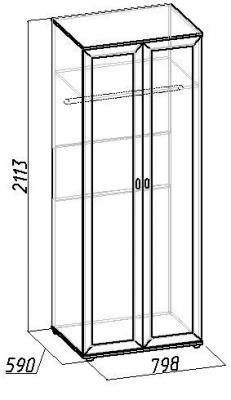 Шкаф для одежды Милана (1)-2