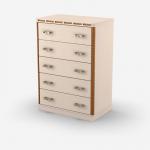 Комод 5 ящиков Кери Голд