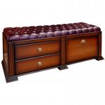 Банкетка двойная с ящиками и обувницей