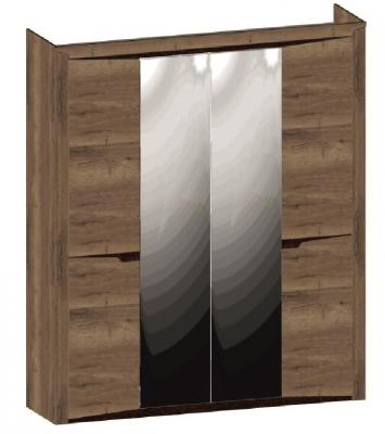 Шкаф 4-х дверный Гарда "Дуб галифакс Табак"