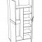 Шкаф для одежды Лофт-2 НМ 013.40-03 