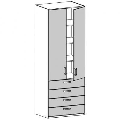 Шкаф двустворчатый (17.202.05)-1