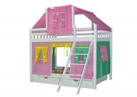 Кровать игровая 2х-ярусная Воробушка (Фея) со шторками