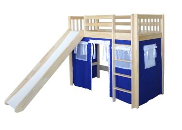 Кровать игровая 2х-ярусная Трубодур-1 со шторками