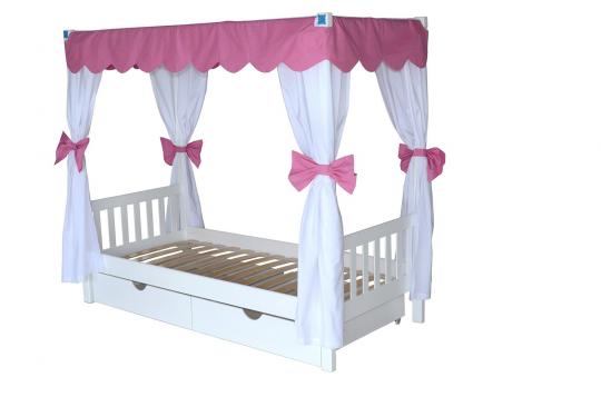 Детская двухъярусная кровать Росинка со шторками