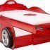 Кровать-машина Coupe c выдвижной кроватью красная (90х190/90х180) Carbed 1306