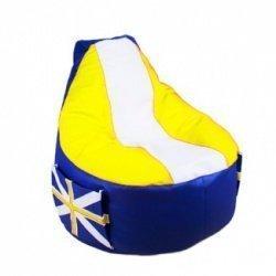 Кресло мешок Comfort  Britain Yellow (экокожа)