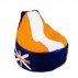 Кресло мешок Comfort Britain Orange (экокожа)