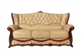 Кожаный диван Victoria трехместный