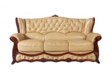 Кожаный диван Victoria трехместный