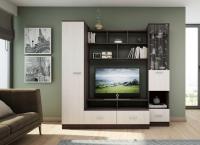 Стенка Леон 4 (Ясень анкор темный/Ясень анкор белый)