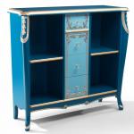 Тумба Zzibo, цвет Синий-Золото-Серебро арт.213