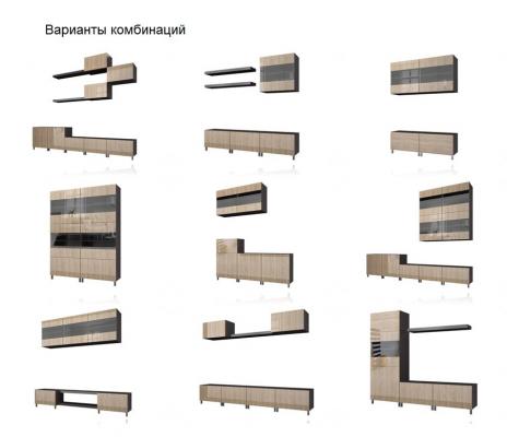 Гостиная Прато Белый глянец-2