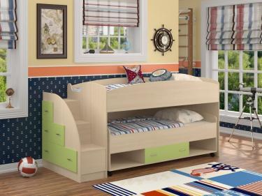 Кровать Дюймовочка 4/3 салатовый