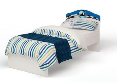 Кровать классика La-Man для мальчика с рисунком без ящика