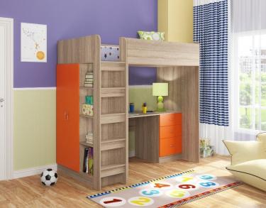 Кровать-чердак Теремок 3 СО