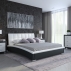 Кровать Corso-1 (Экокожа Черный с белым)