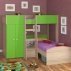 Двухъярусная кровать Golden Kids 4 (дуб сонома/зеленый)