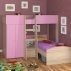 Двухъярусная кровать Golden Kids 4 (дуб сонома/розовый)