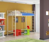 Кровать-чердак Амстердам-2 слоновая кость