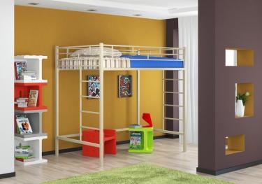 Кровать-чердак Амстердам-2 120 Слоновая кость