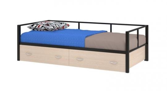 Односпальная металлическая кровать Арга - диван с ящиками
