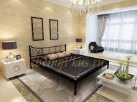 Двуспальная металлическая (с ортопедическим основанием) кровать LILY (Лилия)